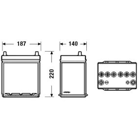 Bateria Tudor TECHNICA TB356A 35Ah 240A(EN)