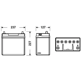 Bateria Tudor TECHNICA TB456 45Ah 300A(EN)