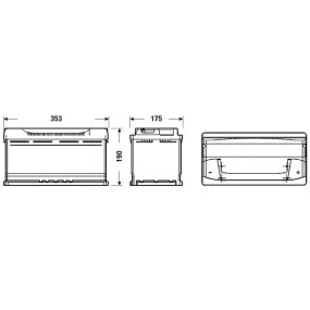 Bateria Tudor TECHNICA TB950 95Ah 800A(EN)