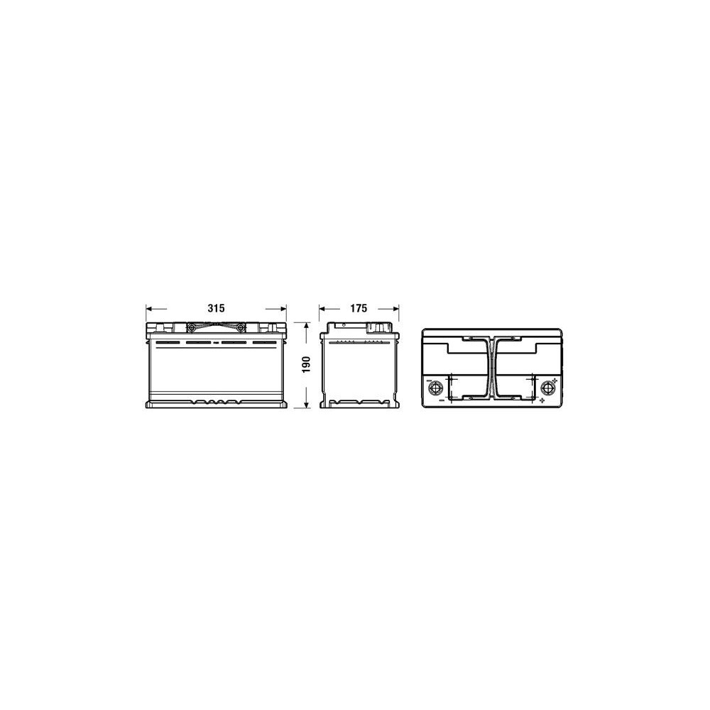 Tudor Start-Stop EFB - TL800