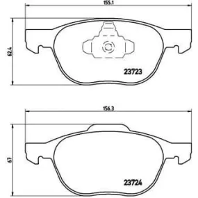 Pastillas Brembo P 24 061 Todoparatucoche