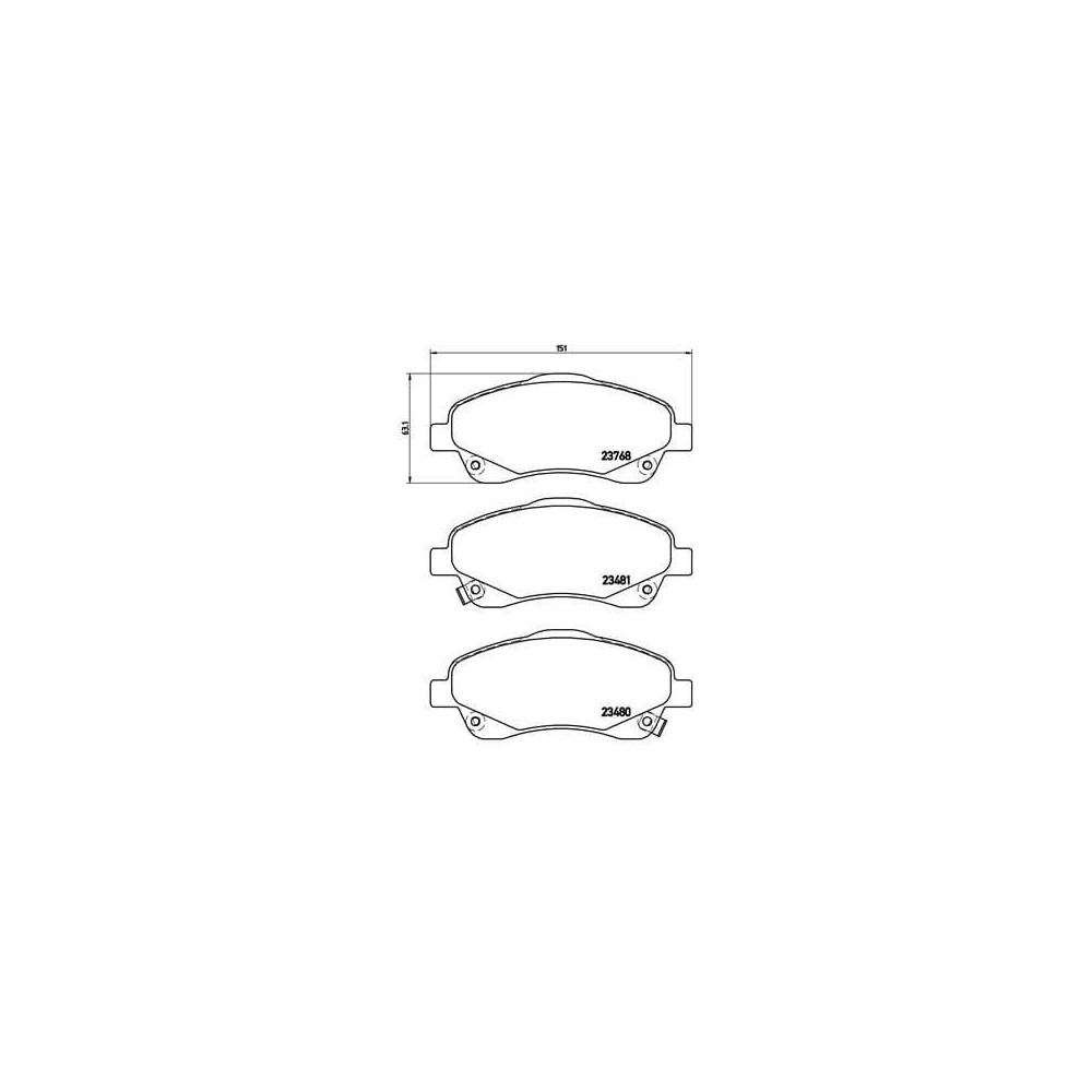 Pastillas Brembo P 83 046 Todoparatucoche