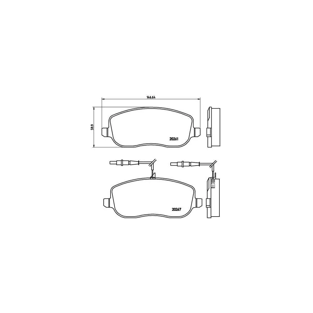 Pastillas Brembo P 23 090 Todoparatucoche