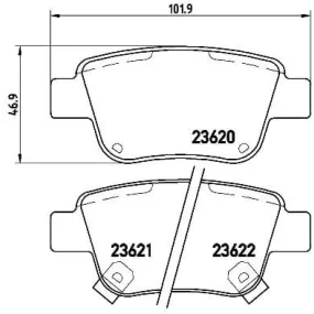 Pastillas Brembo P 83 047 Todoparatucoche