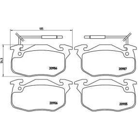Pastillas Brembo P 68 010 Todoparatucoche