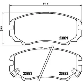 Pastillas Brembo P 30 018 Todoparatucoche