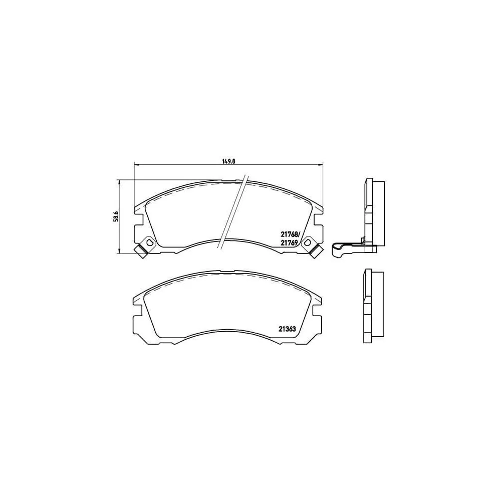 Pastillas Brembo P 54 017 Todoparatucoche