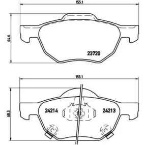 Pastillas Brembo P 28 036 Todoparatucoche