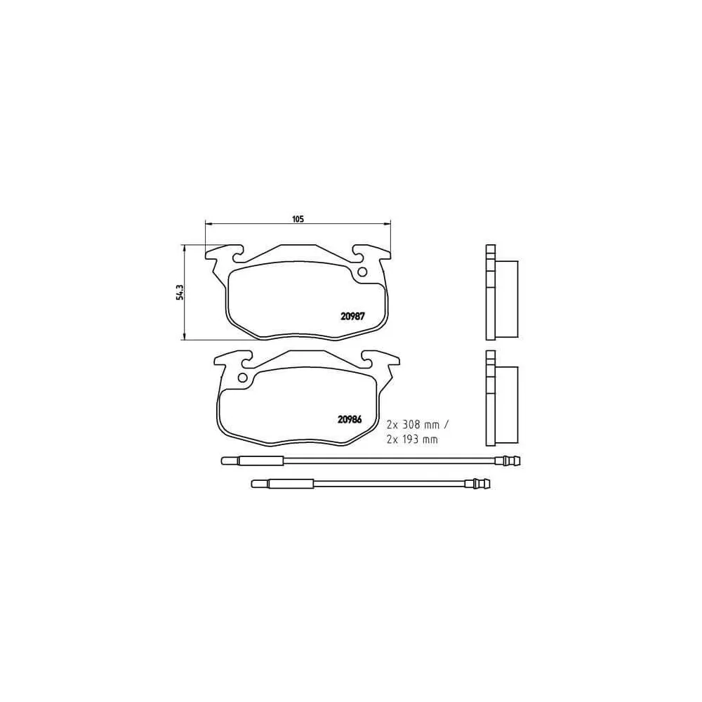 Pastillas Brembo P 61 044 Todoparatucoche
