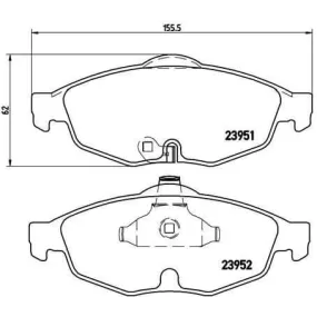 Pastillas Brembo P 11 016 Todoparatucoche