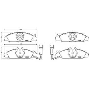 Pastillas Brembo P 15 003 Todoparatucoche