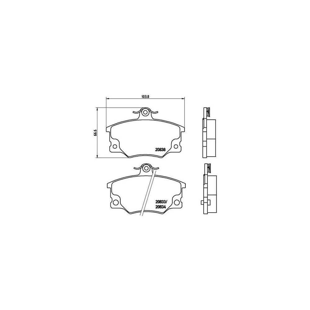 Pastillas Brembo P 23 017 Todoparatucoche