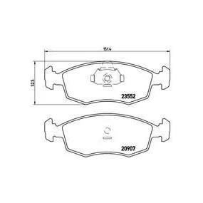Pastillas Brembo P 23 079 Todoparatucoche