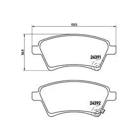 Pastillas Brembo P 23 105 Todoparatucoche