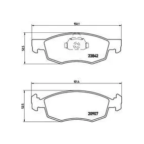 Pastillas Brembo P 23 118 Todoparatucoche