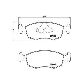 Pastillas Brembo P 24 019 Todoparatucoche