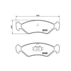 Pastillas Brembo P 24 044 Todoparatucoche