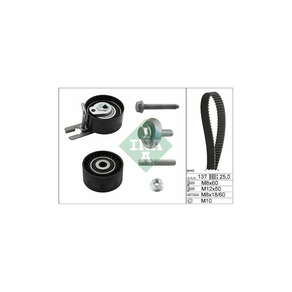 INA - 530 0375 10 - Juego de correas dentadas