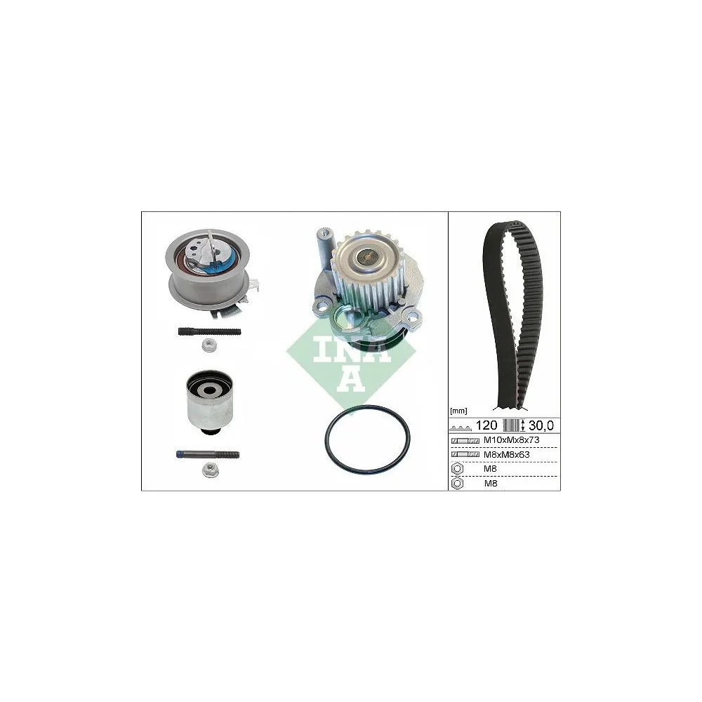 INA - 530 0201 32 - Bomba de agua + kit correa distribución
