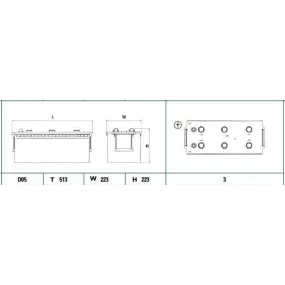TUDOR - TG1803 - Batería de arranque - StartPRO
