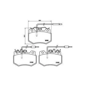 Pastillas Brembo P 61 031 Todoparatucoche