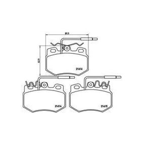 Pastillas Brembo P 61 041 Todoparatucoche