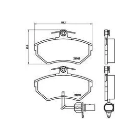 Pastillas Brembo P 85 044  Todoparatucoche