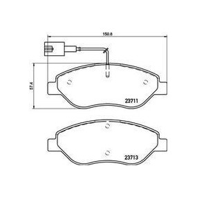 Pastillas Brembo P 23 145 Todoparatucoche