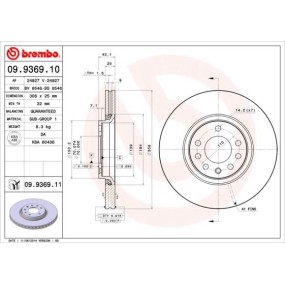 Jgo Discos Freno Brembo 09.9369.10