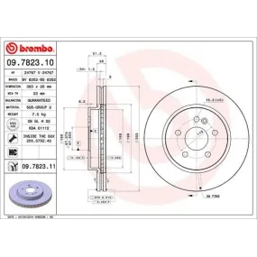 BREMBO - 09.7823.10 - Disco de freno