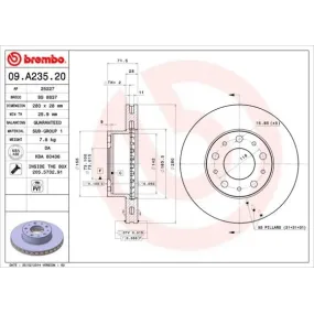 BREMBO - 09.A235.20 - Disco de freno