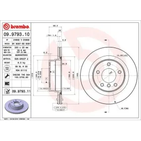 Discos de freno Brembo 09979310 - 09.9793.10