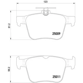 BREMBO - P 85 124 - Juego de pastillas de freno