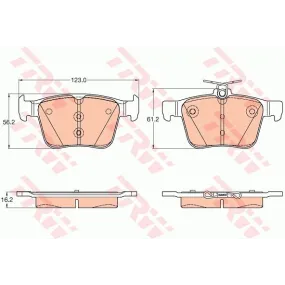TRW - GDB1957 - Juego de pastillas de freno