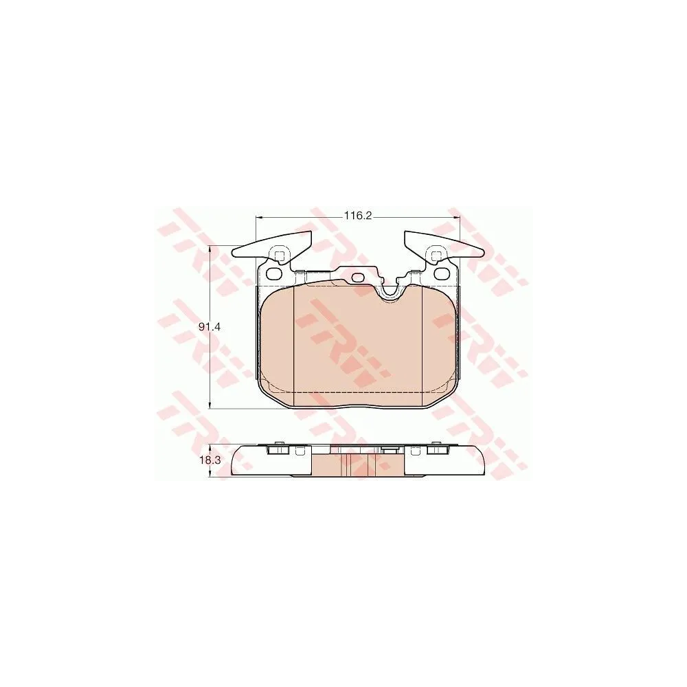TRW - GDB1943 - Juego de pastillas de freno