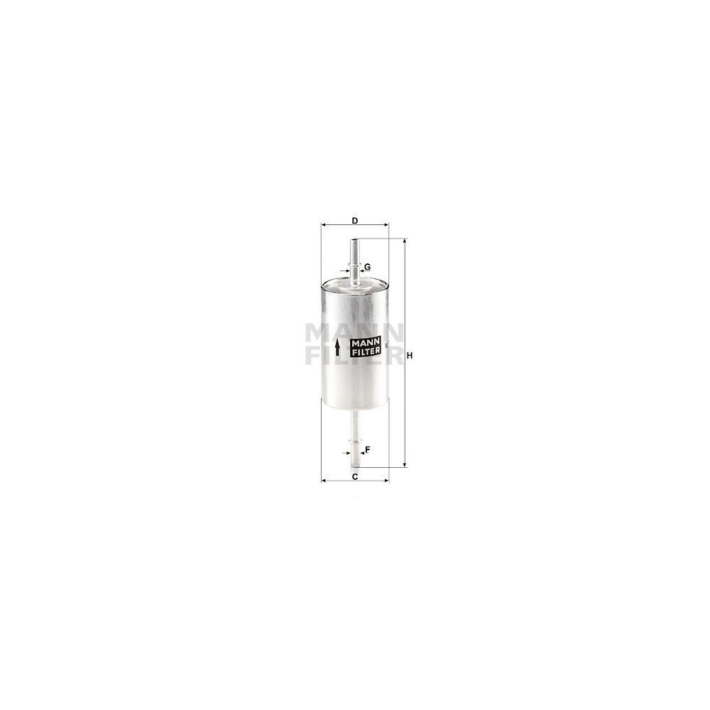 Filtro de combustible WK 614/46