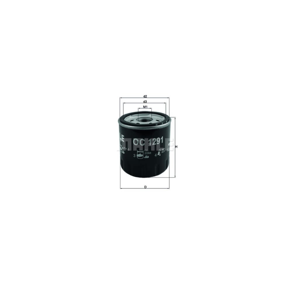 Filtro aceite Mahle OC 1291