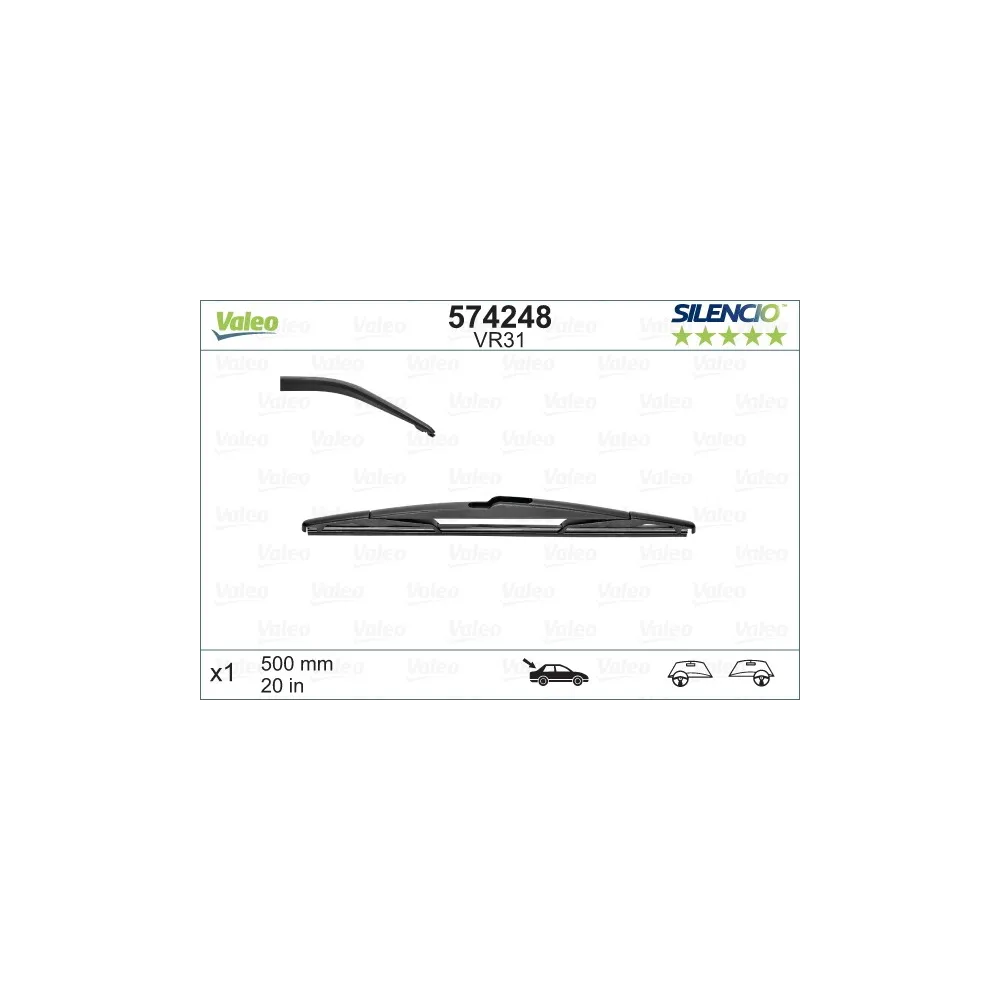 Escobilla trasera Valeo VR31