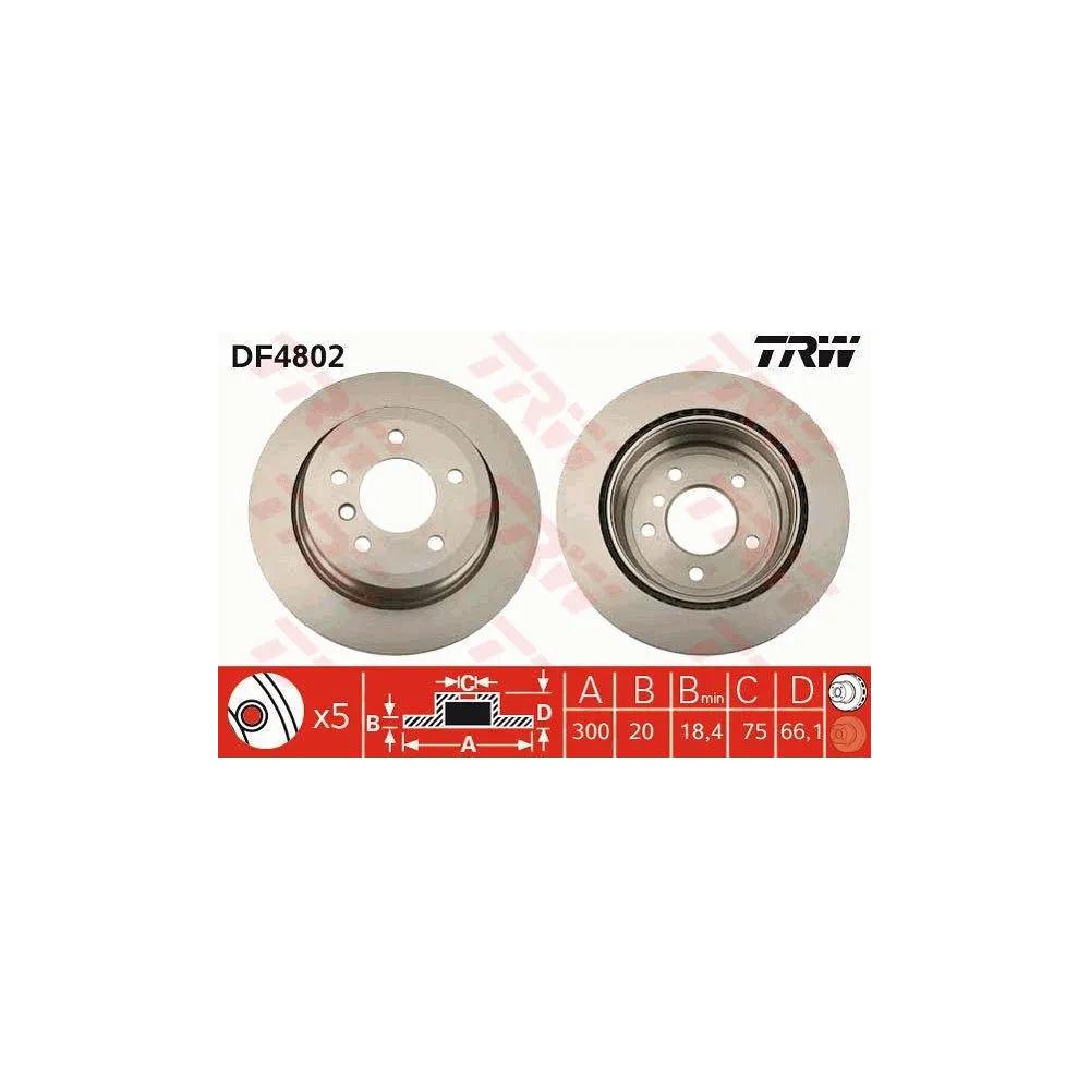 JGO DISCOS TRW DF4802