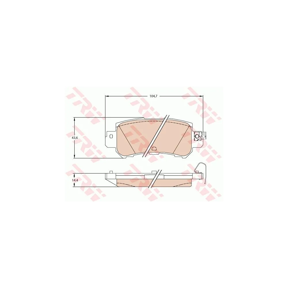 TRW - GDB3539 - Juego de pastillas de freno