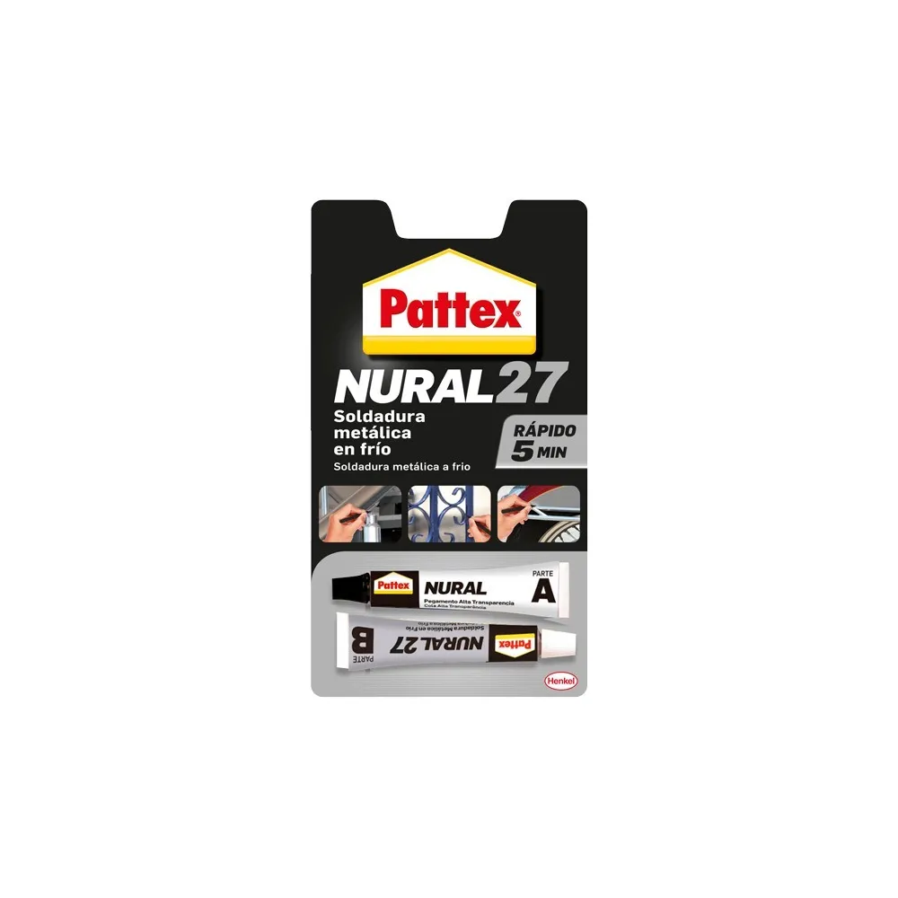 Soldadura Metálica Pattex Nural 27 rápido 5 Min