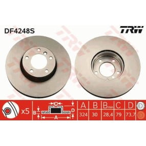 TRW - DF4248S - Disco de freno