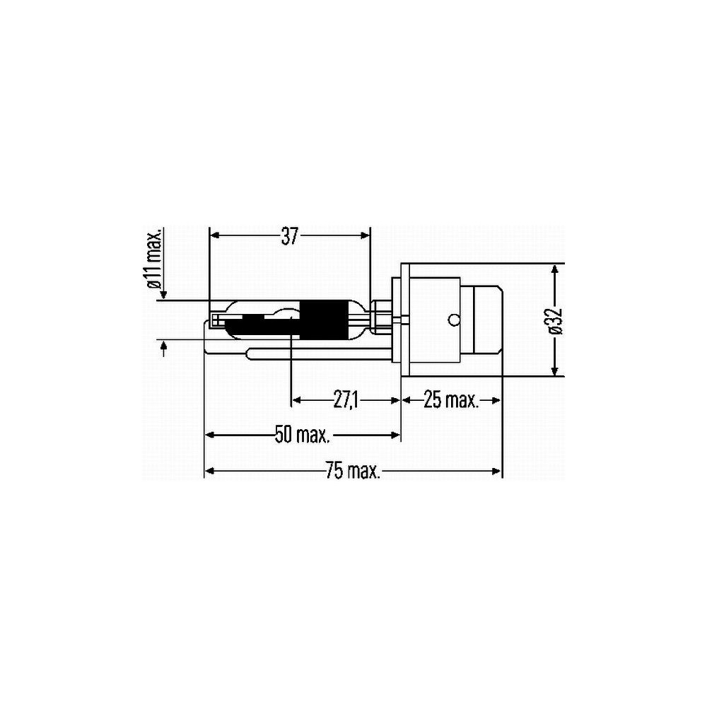 Lámpara de descarga xenón 35w D2R 4.600ºk