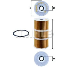 Filtro aceite Mahle OX 389/1D