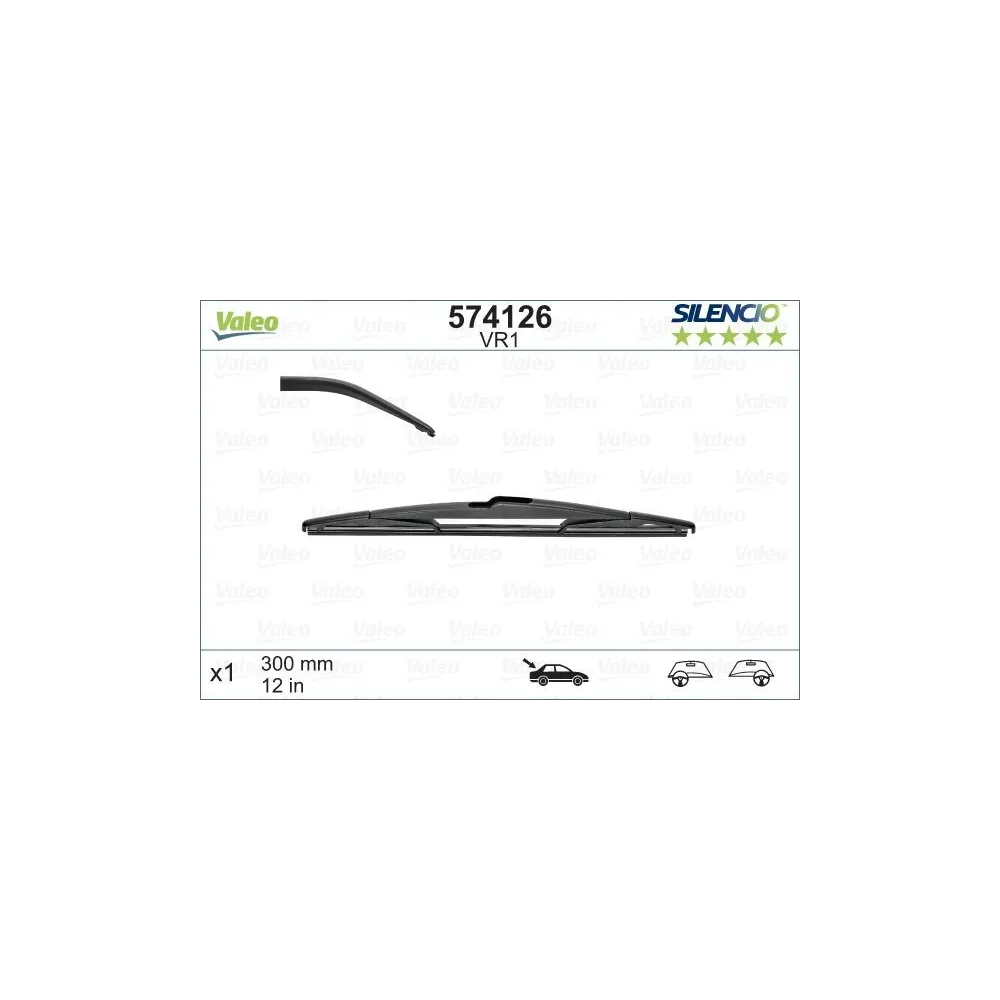 Escobilla trasera Valeo H300