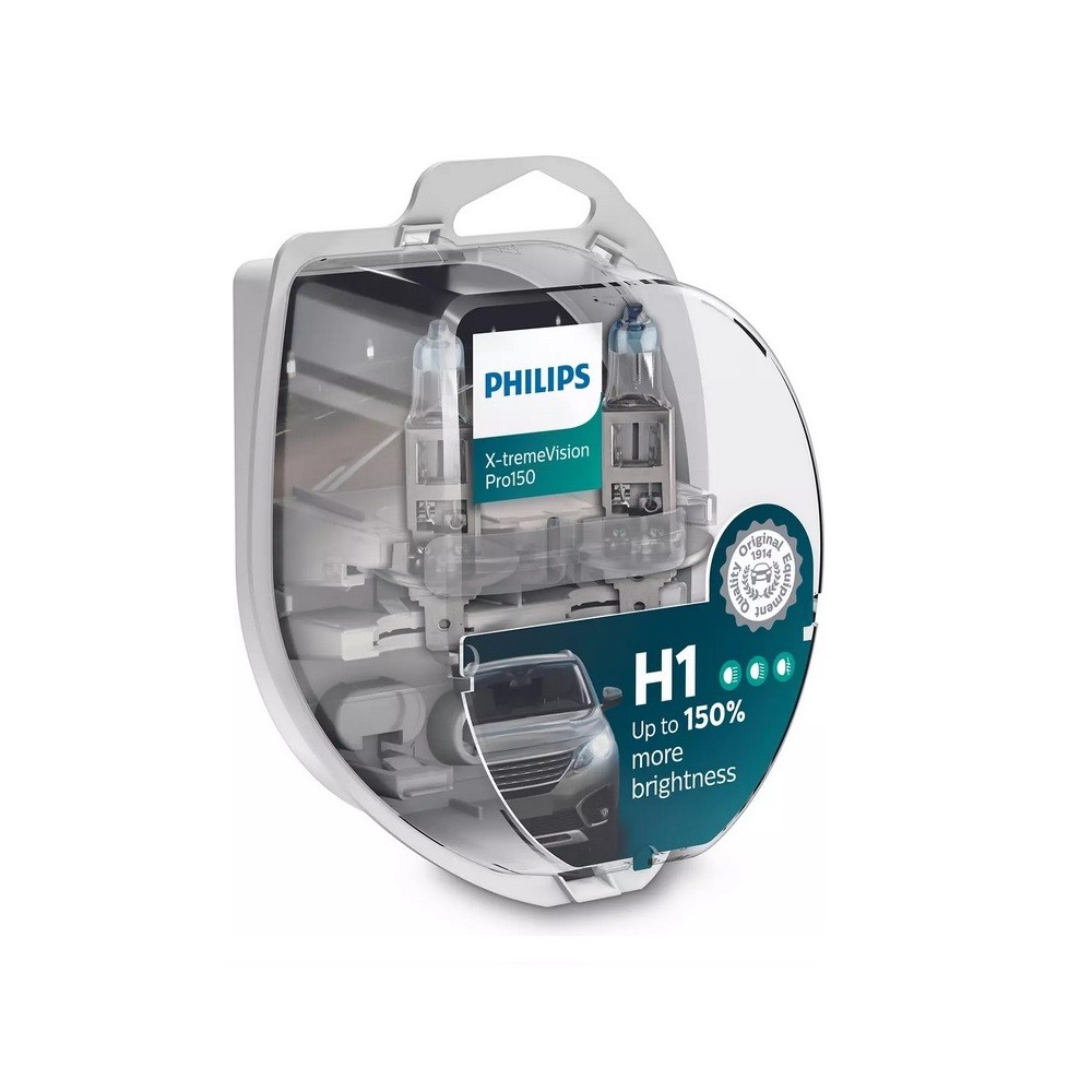 Set lámparas H1 Philips X-TremeVision Pro150