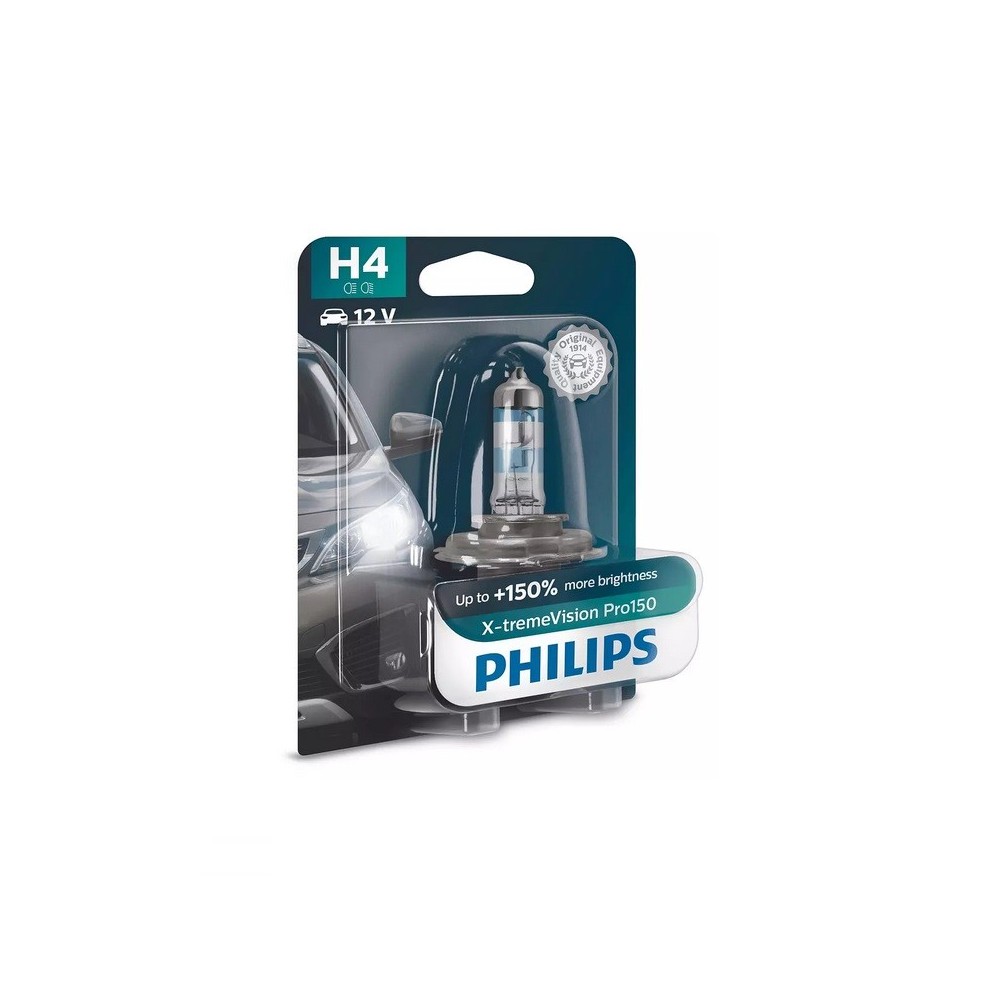 Lámpara H4 Philips X-TremeVision Pro150