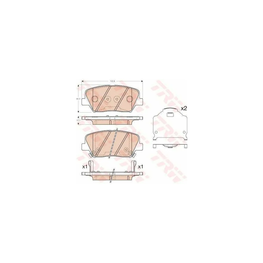 TRW - GDB3549 - Juego de pastillas de freno