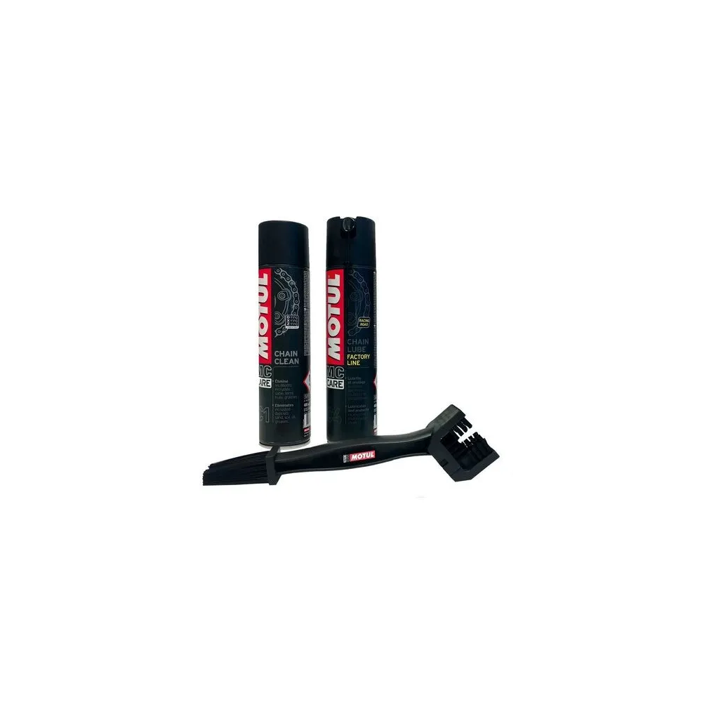 Pack Motul Chain Clean + Chain Lube FL + limpiador de cadenas
