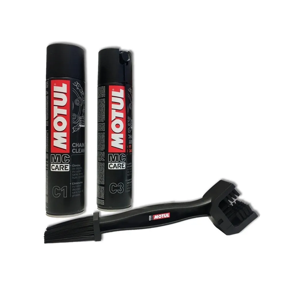 Pack Motul Chain Clean + Chain Lube OR + limpiador de cadenas